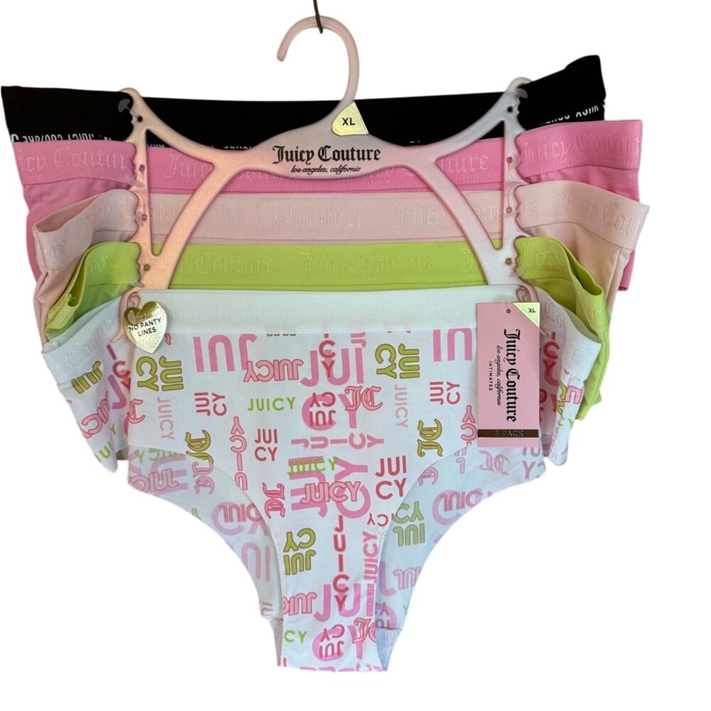 Juicy Couture No Panty Line Underwear Pack Of 5 Size X-Large NWT